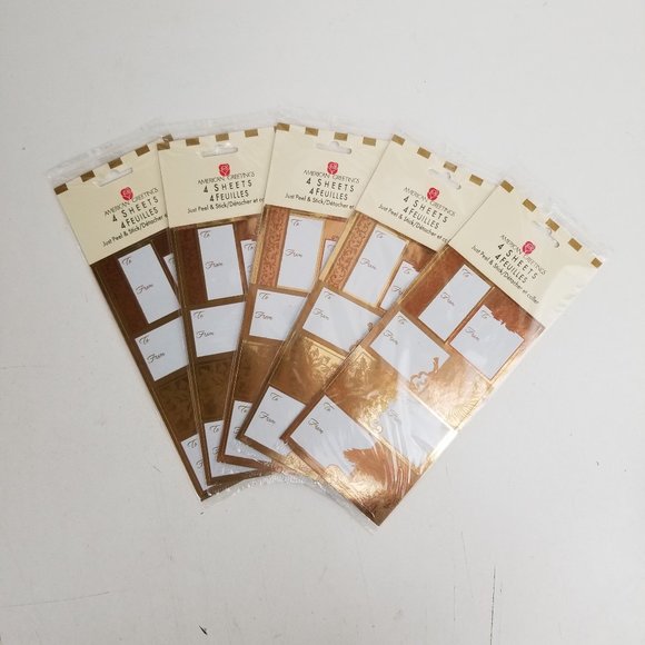 Christmas Peel & Stick Gift Tags Lot of 100 - Picture 1 of 2